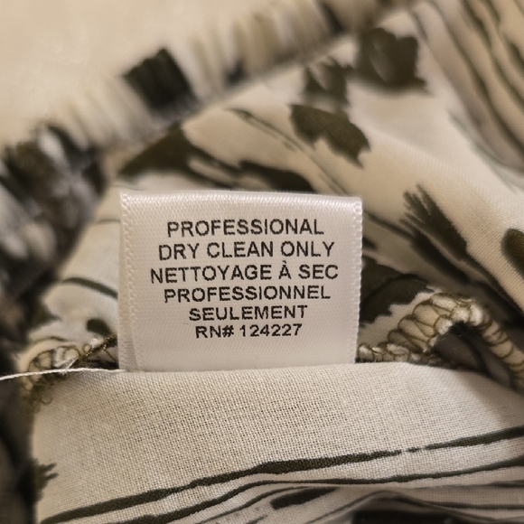 Misa Los Angeles Military Green and White Abstract Joggers - Picture 14 of 16